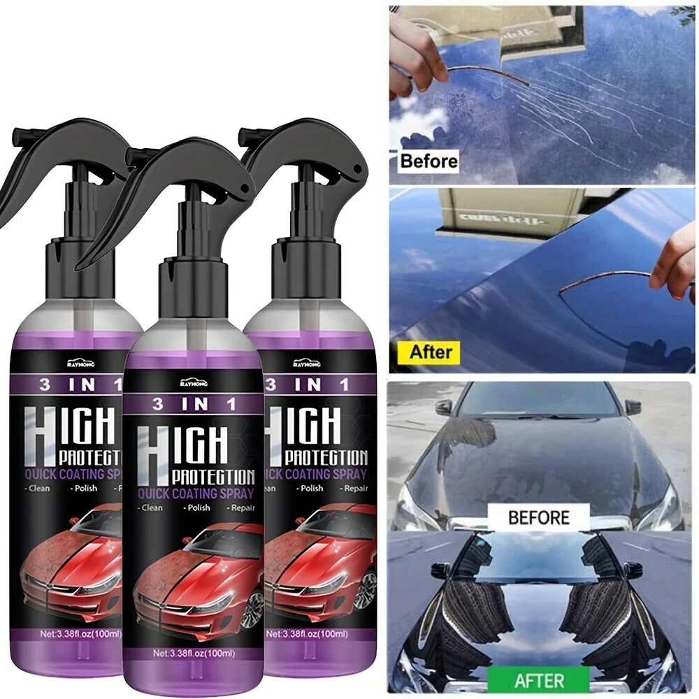 3 in 1 カーセラミック液体コーティングスプレー ナノク - Nano Liquid Coating のレビューと価格
