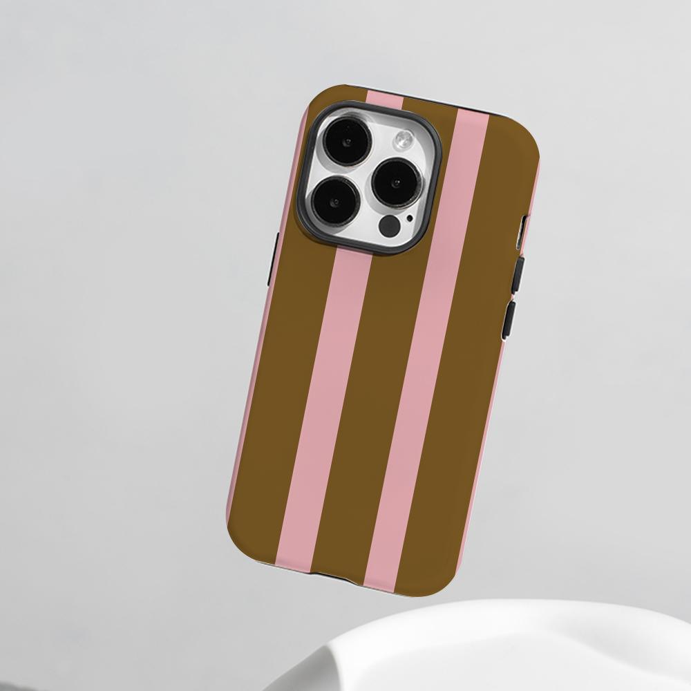 ファッションな横方向のカラーストライプ柄の携帯電話ケースフィ - Apple Iphone 16 のレビューと価格
