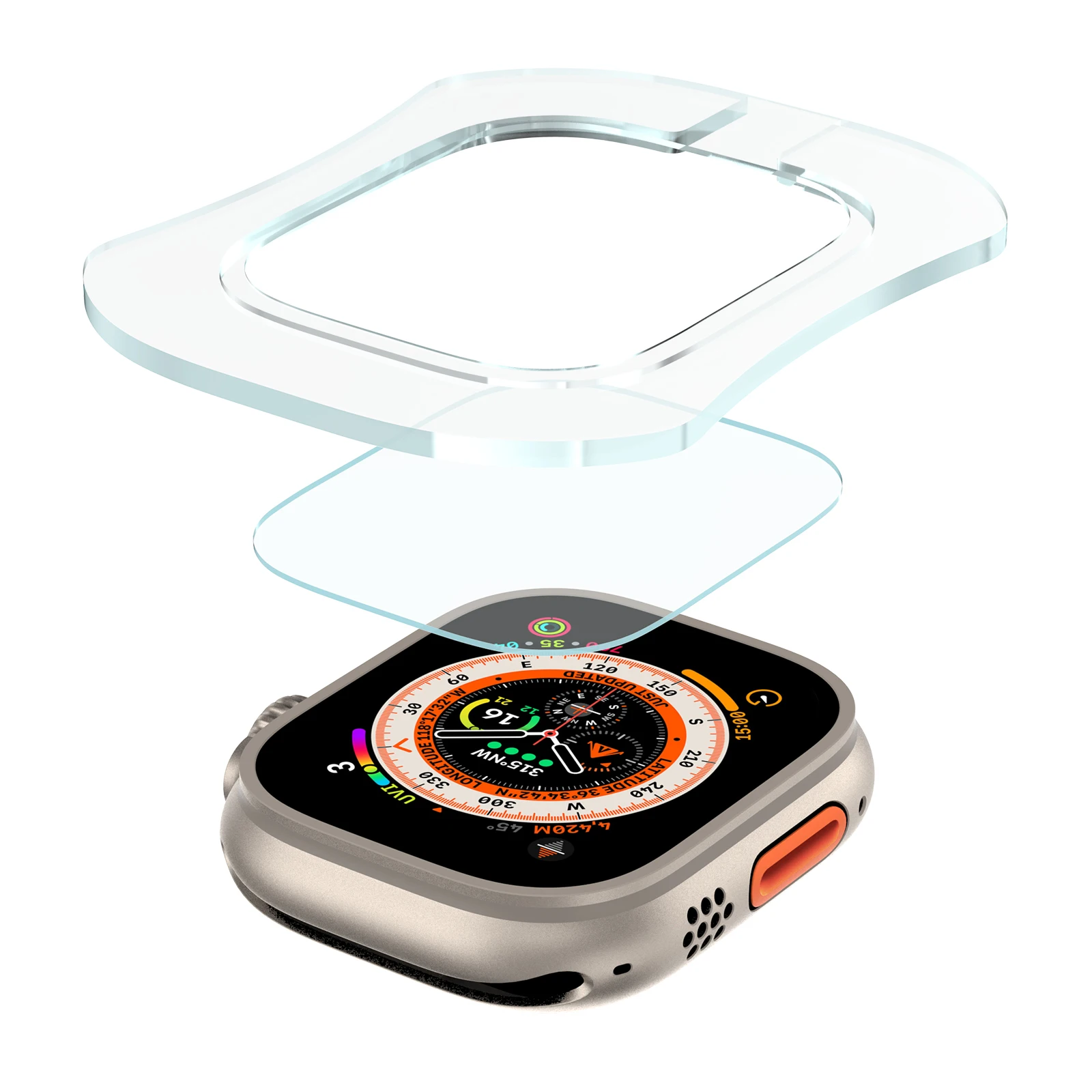 Apple Watch用スクリーンプロテクター,超薄型,49 - Screen Alignment Tool のレビューと価格